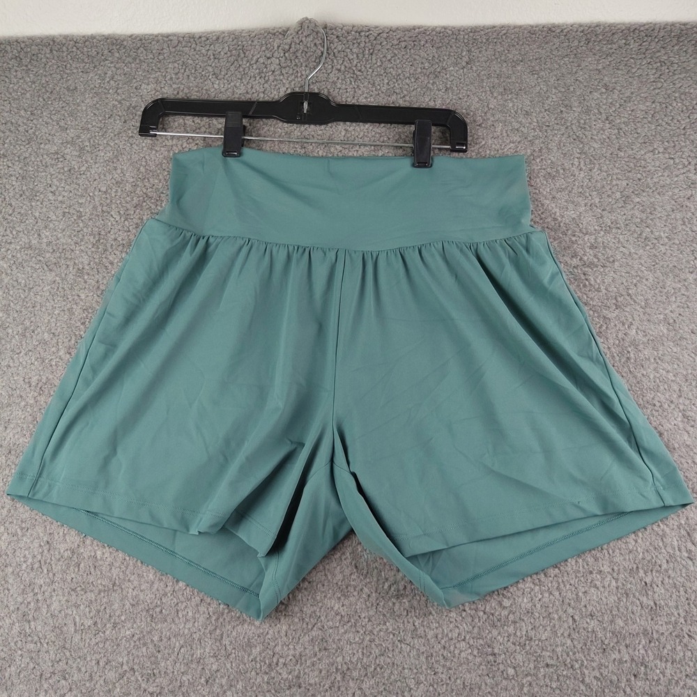 Halara SoftlyZero Airy Super High Waisted 2-in-1 InstantCool Yoga Shorts EUC
